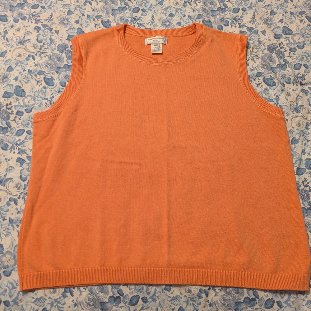 Jones New York Vibrant Melon Cardigan Sweater Set - Picture 5 of 5